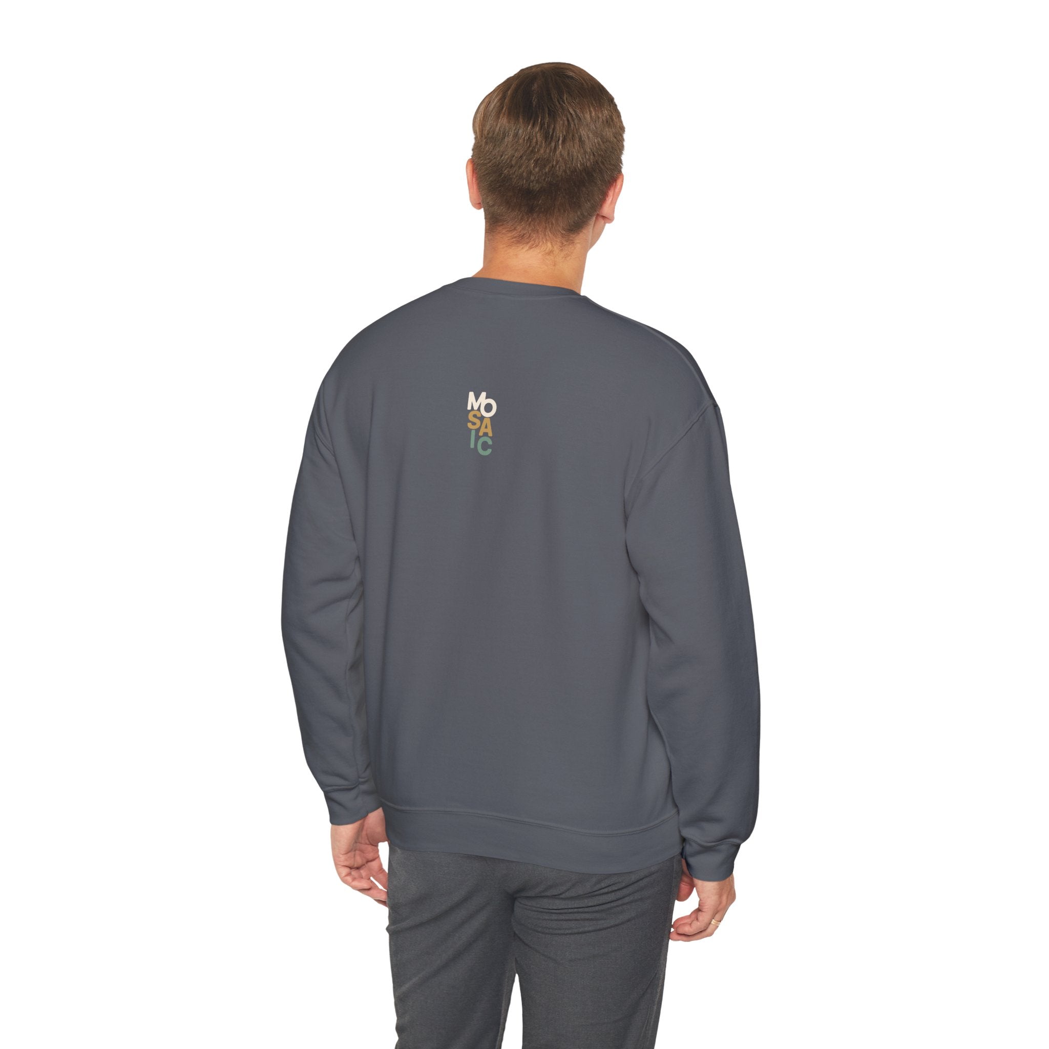 Mosaic Crewneck — Gray
