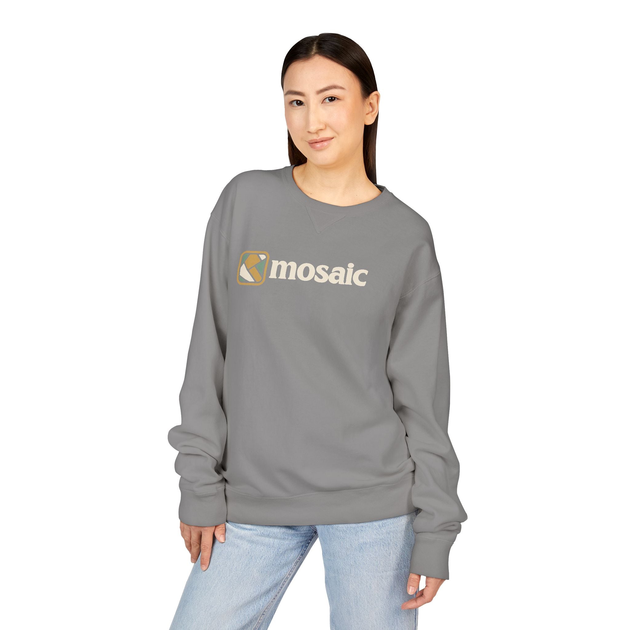 Mosaic Crewneck - Gray