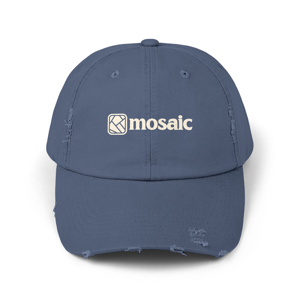 Vintage Washed Mosaic Embroidered Hat