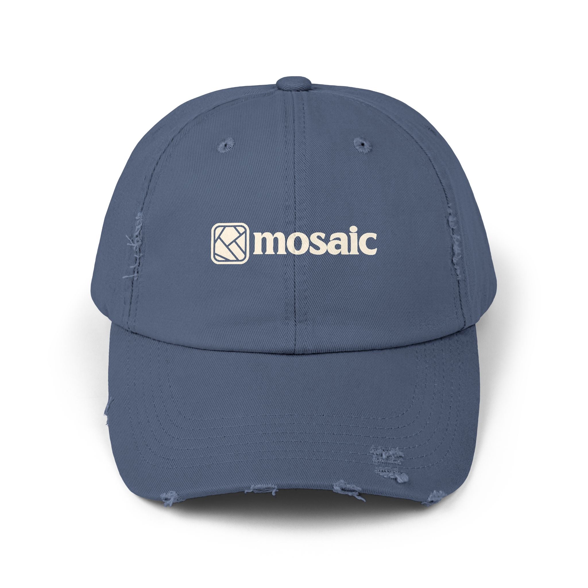 Vintage Washed Mosaic Embroidered Hat