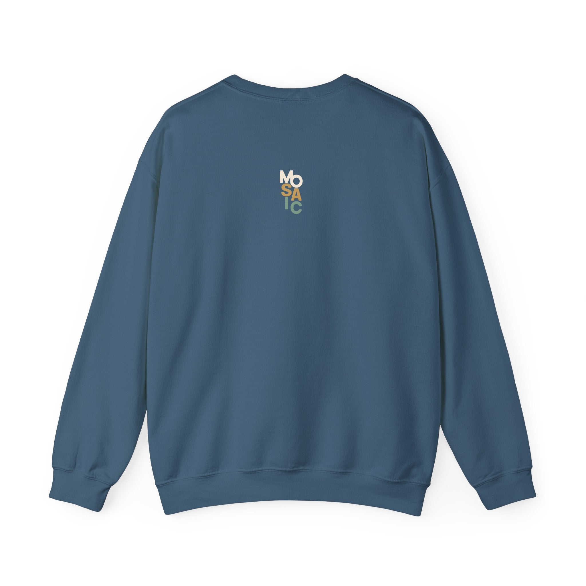 Mosaic Crewneck — Blue