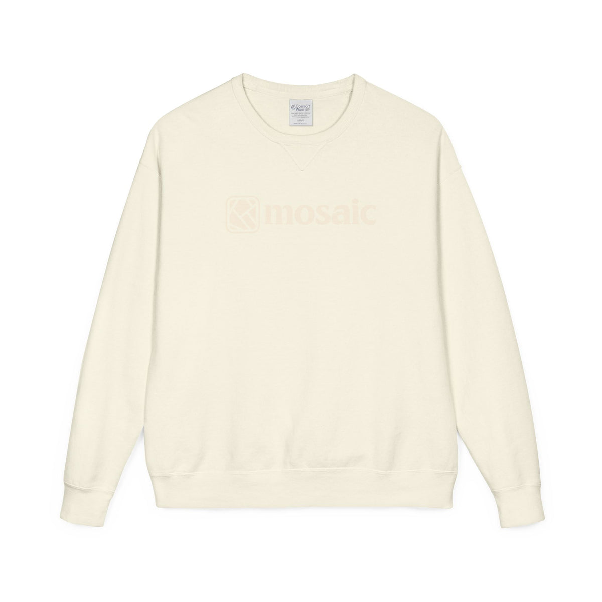 Mosaic Premium Crewneck | Creme