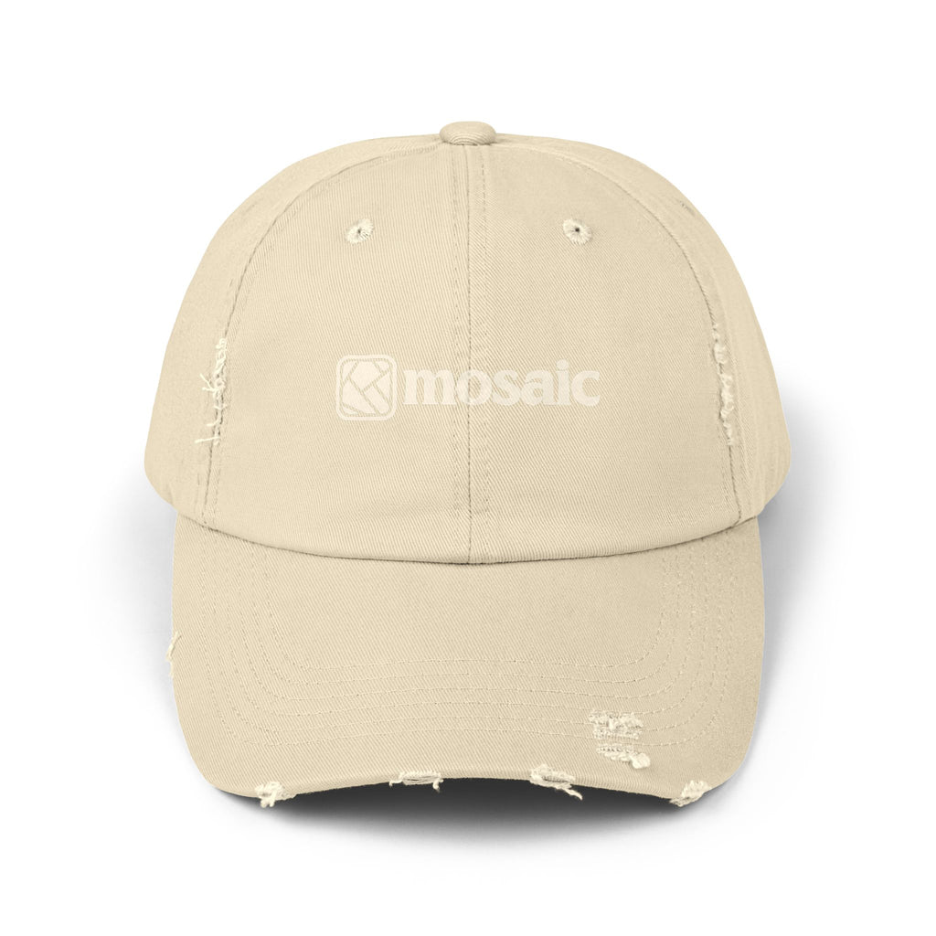 Vintage Washed Mosaic Embroidered Hat