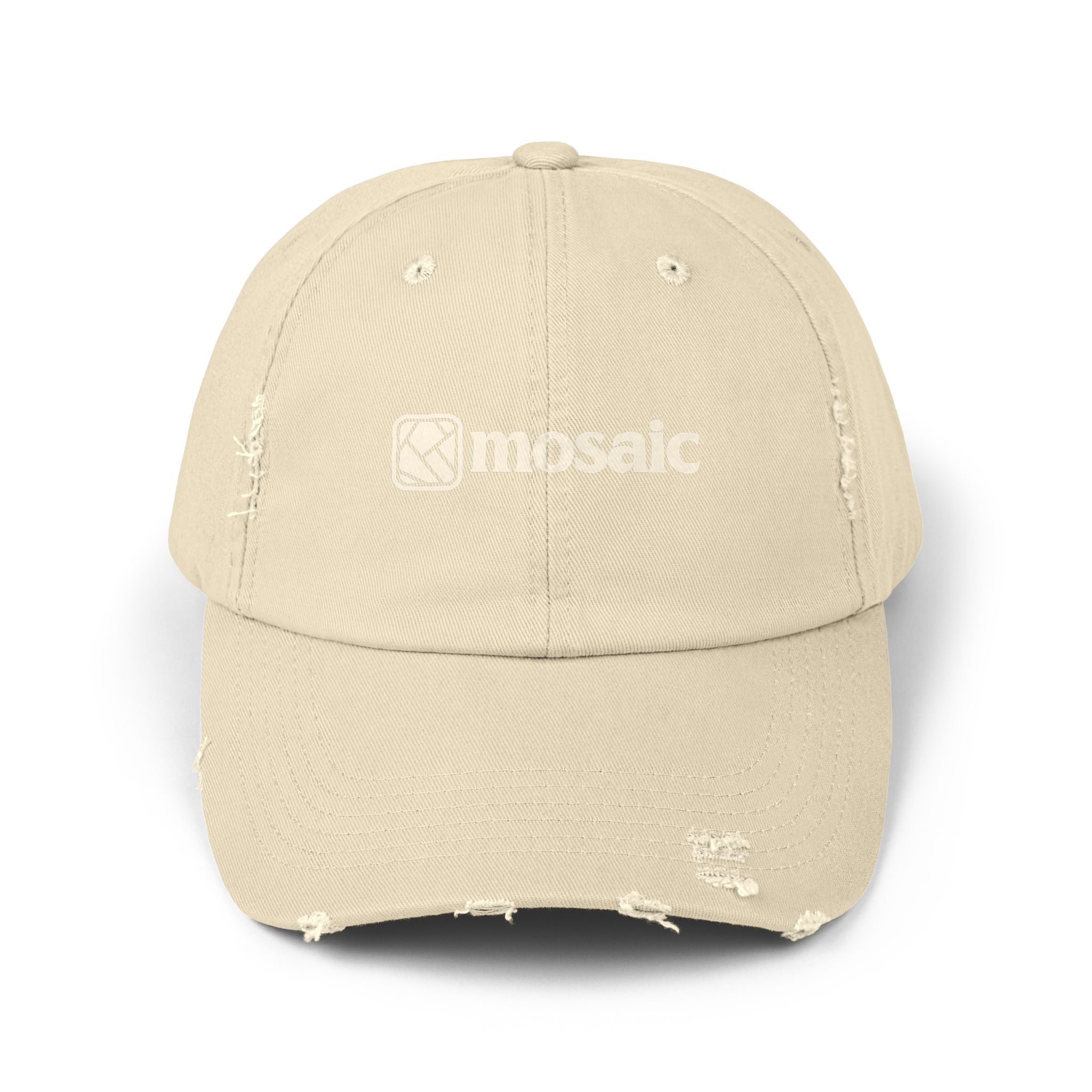 Vintage Washed Mosaic Embroidered Hat