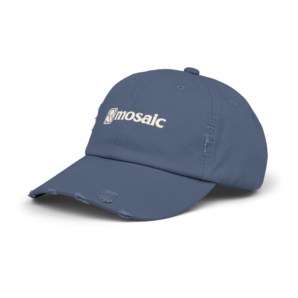 Vintage Washed Mosaic Embroidered Hat