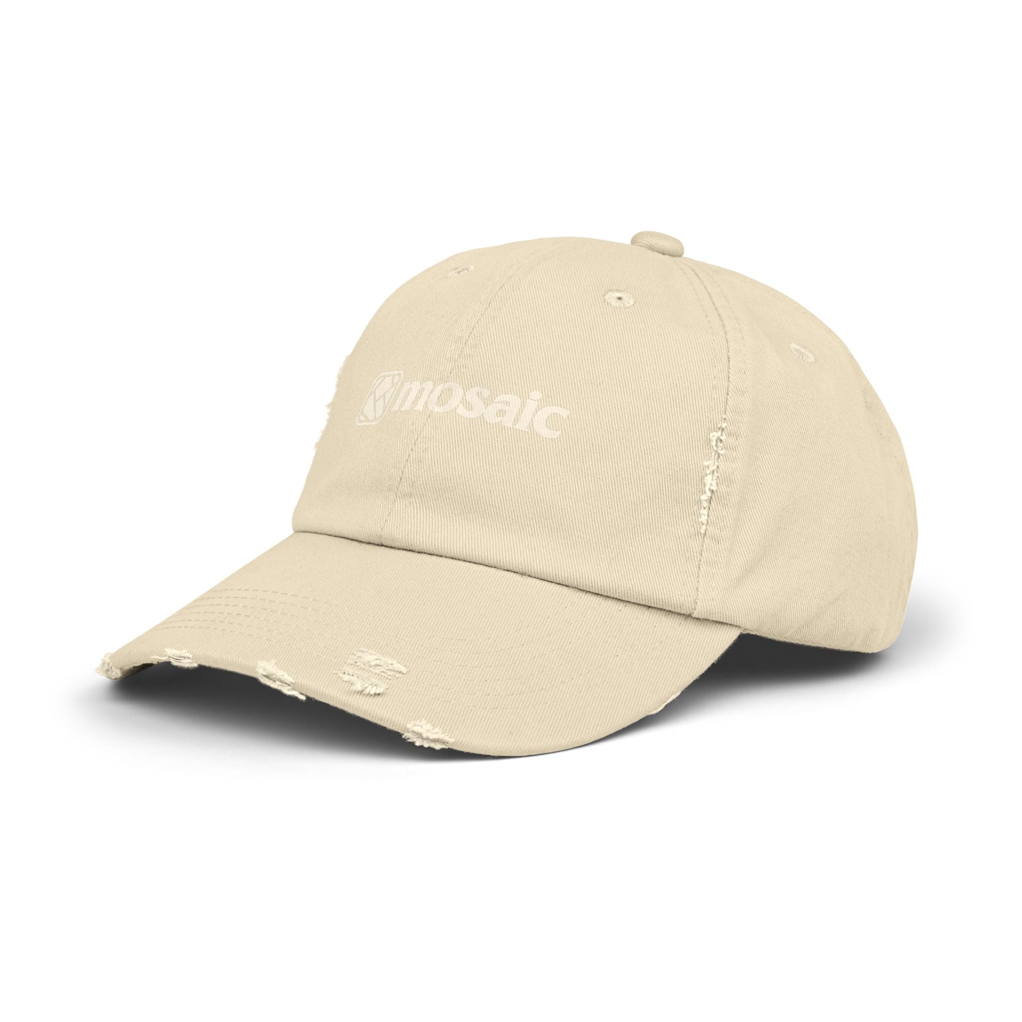 Vintage Washed Mosaic Embroidered Hat